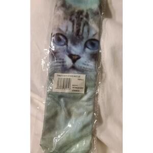 Photo Printed Girls / Women's 8" FOOTIE ANKLE SOCKS Cat